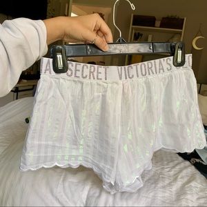 Victoria Secret White Sleep Lounge Shorts